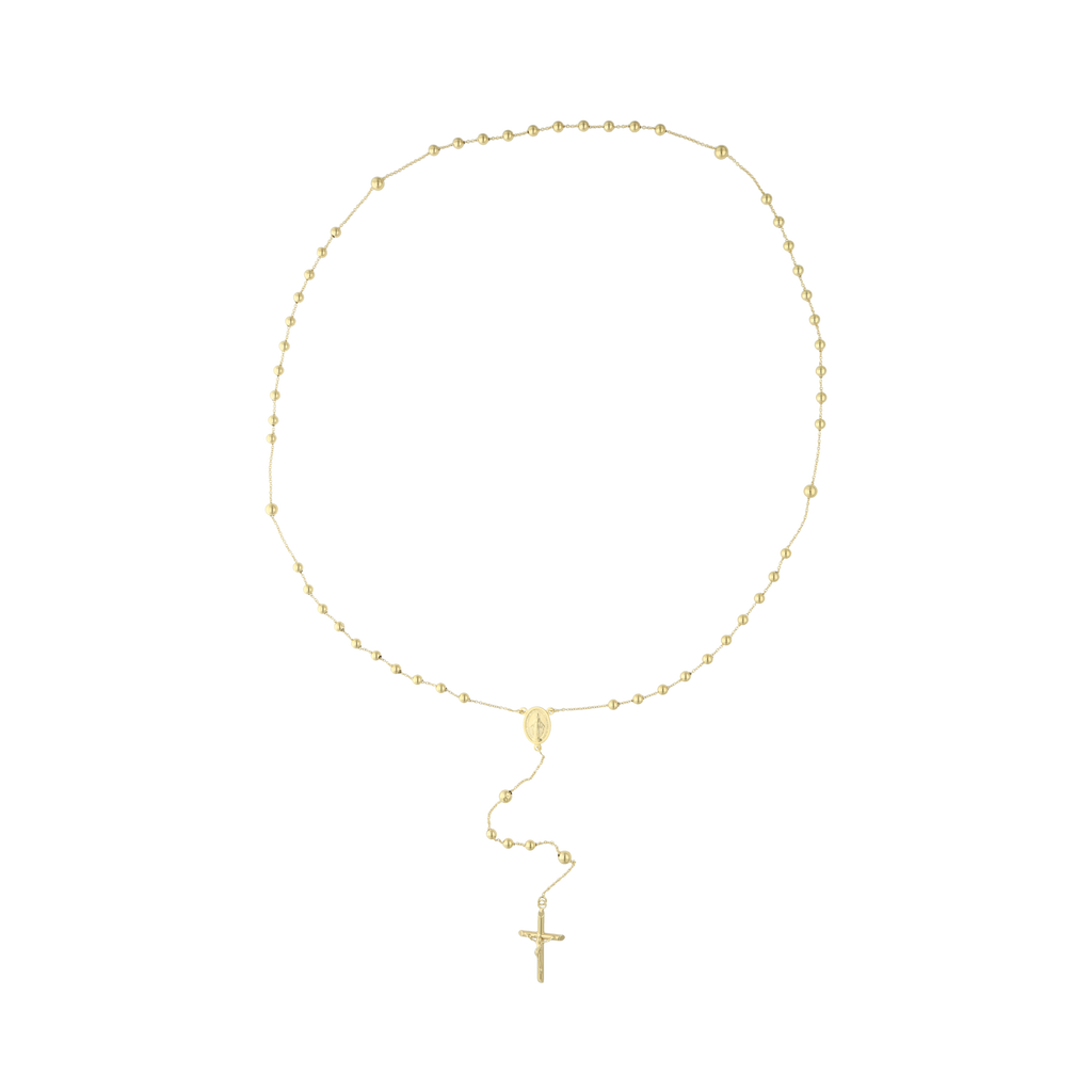 Rosario hueco 14K