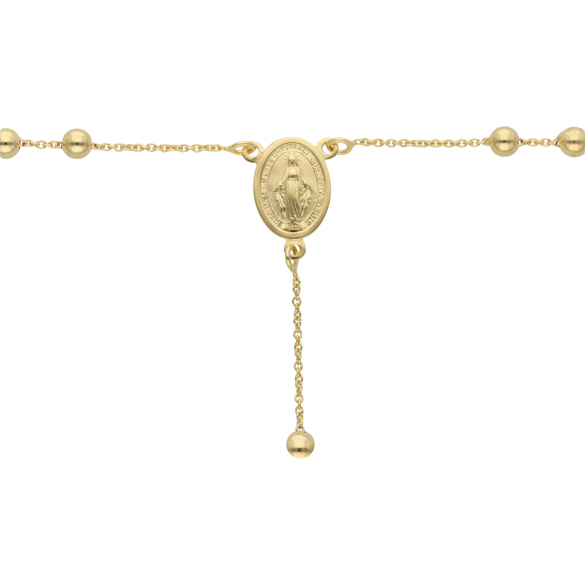 Rosario hueco 14K