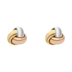 Broquel nudo tricolor 14K