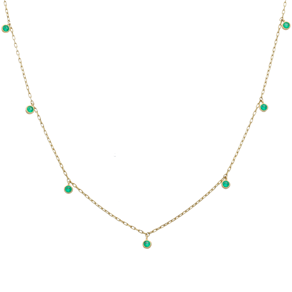 Collar dijes colgantes 14K