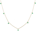 Collar dijes colgantes 14K