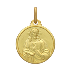 Escapulario Virgen de Guadalupe oro amarillo 14K