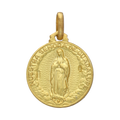 Escapulario Virgen de Guadalupe oro amarillo 14K