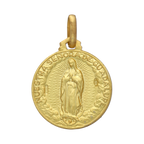 Escapulario Virgen de Guadalupe oro amarillo 14K