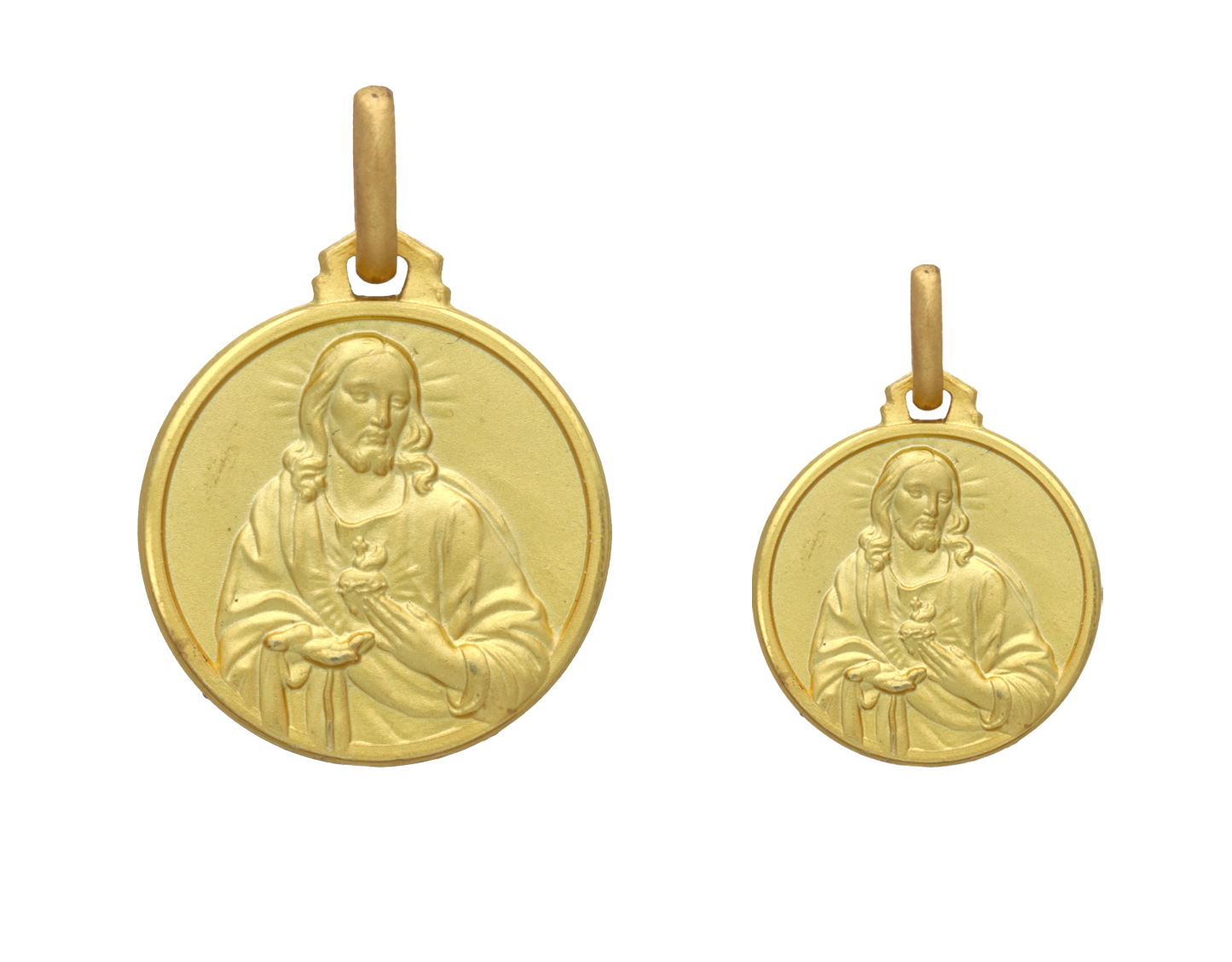 Escapulario Virgen de Guadalupe oro amarillo 14K