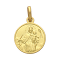 Escapulario Virgen del Carmen oro amarillo 14K