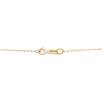 Cadena eslabón semilla oro amarillo 14K