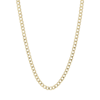 Cadena 3.8mm barbada 10K
