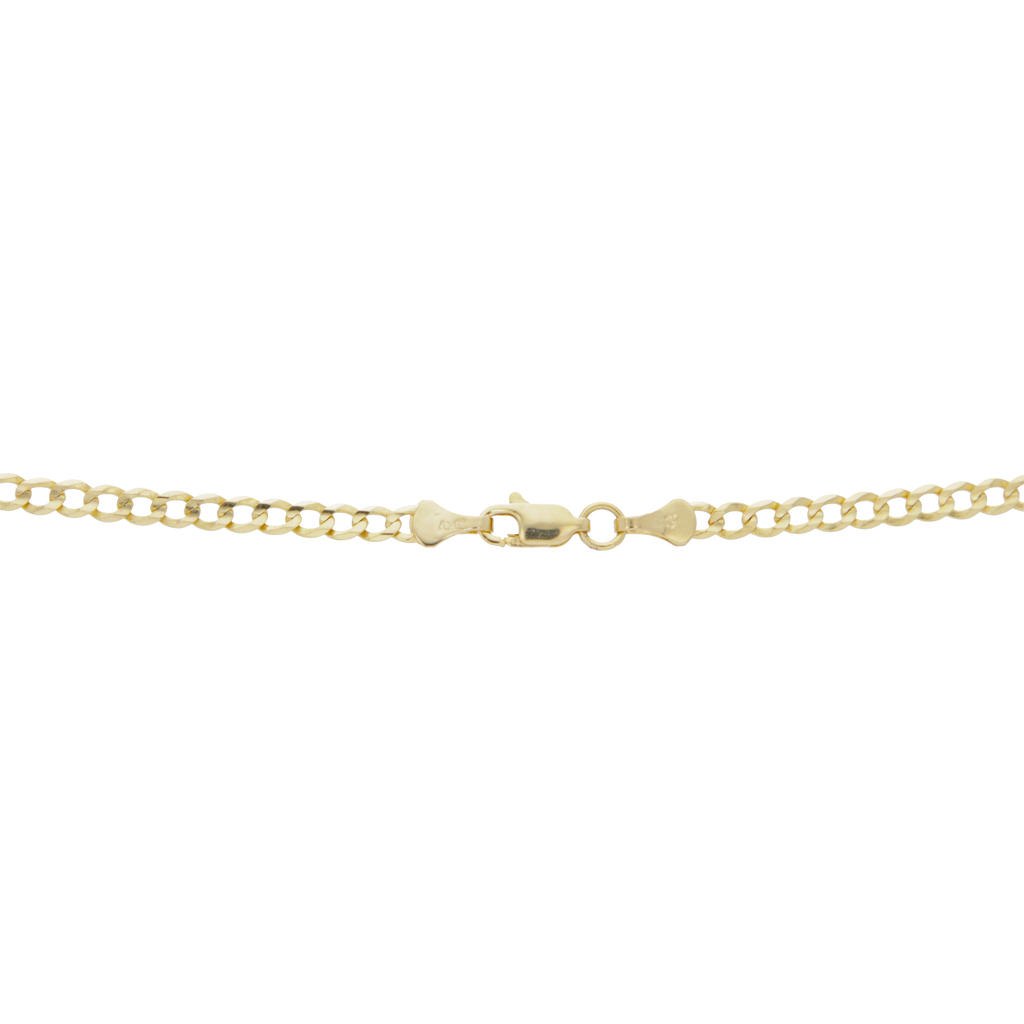 Cadena 3.8mm barbada 10K