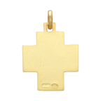 Cruz Alfa y Omega oro amarillo 14K