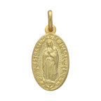 Medalla Virgen de Guadalupe oro amarillo 14K