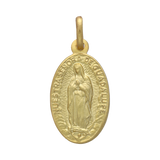 Medalla Virgen de Guadalupe oro amarillo 14K