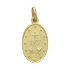 Escapulario Virgen Milagrosa oro amarillo 14K