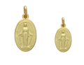 Escapulario Virgen Milagrosa oro amarillo 14K