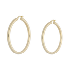 Arracadas huecas 14K