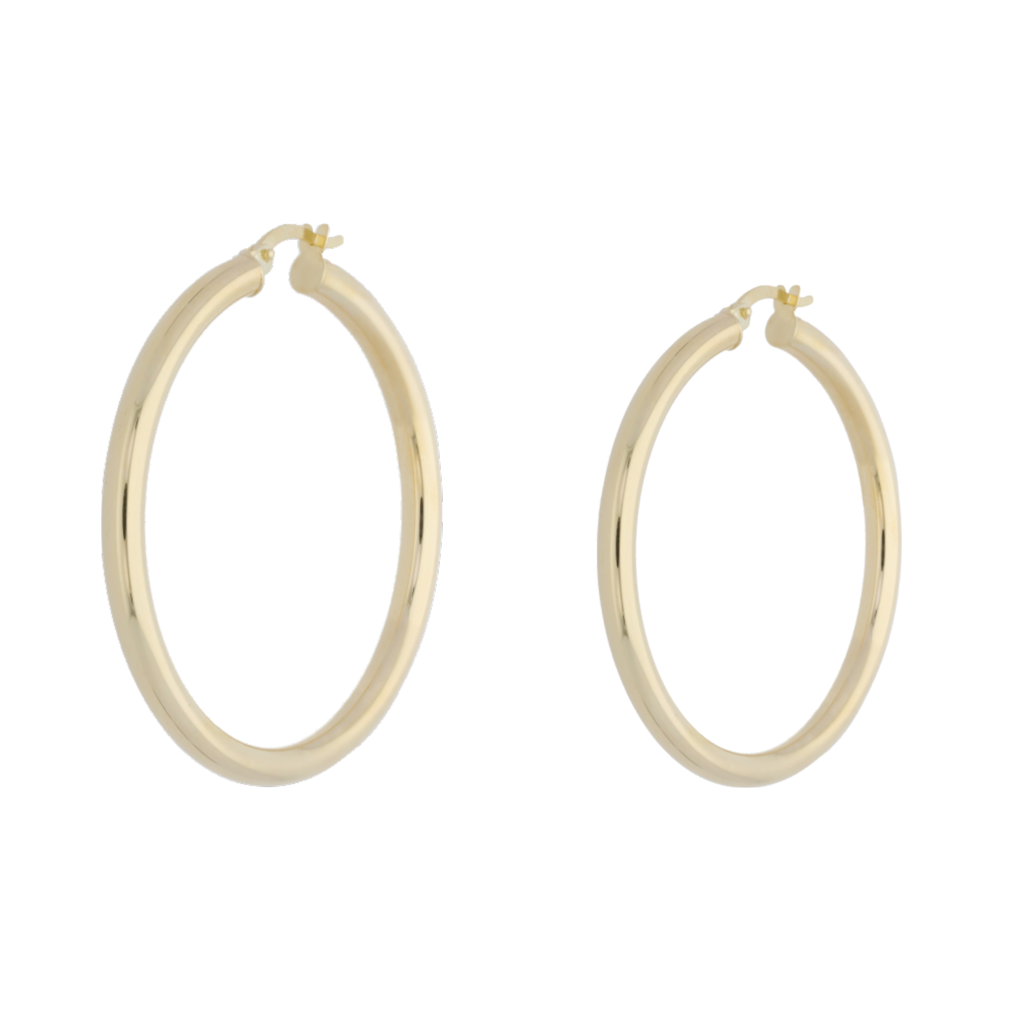Arracadas huecas 14K