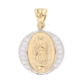 Medalla bicolor 14K