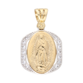 Medalla bicolor 14K
