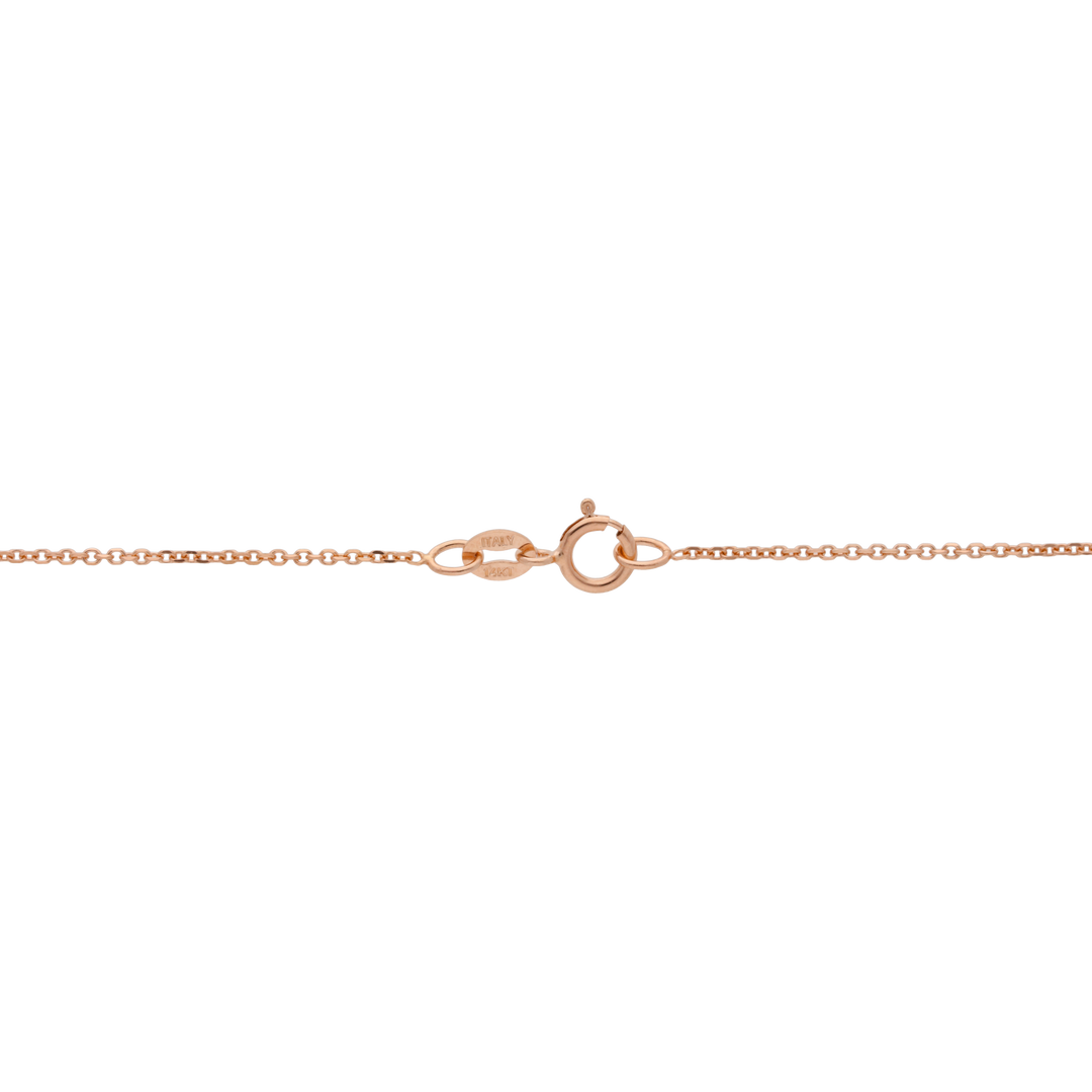 Cadena rosada 14K