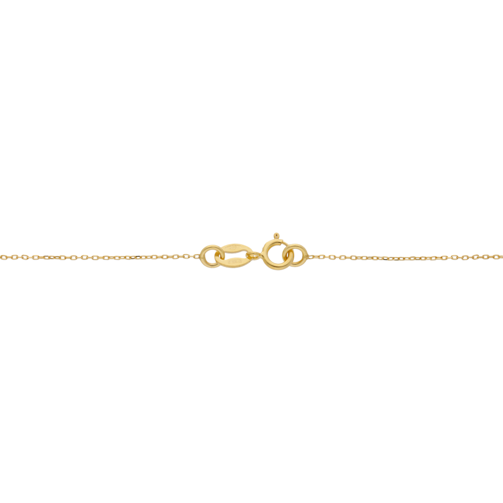 Collar sonrisa bolas 14K