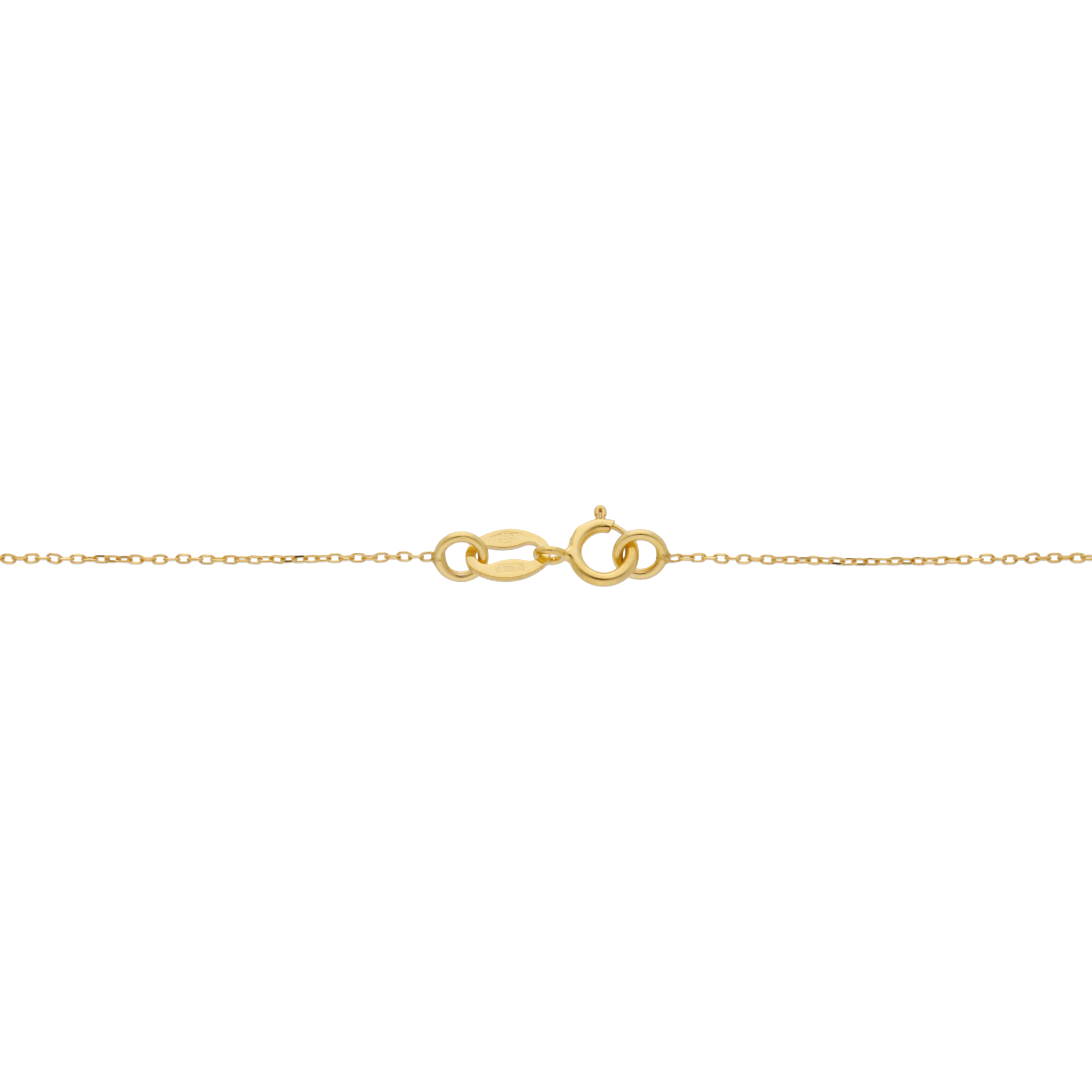 Collar sonrisa bolas 14K