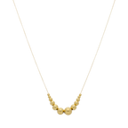 Collar sonrisa bolas 14K
