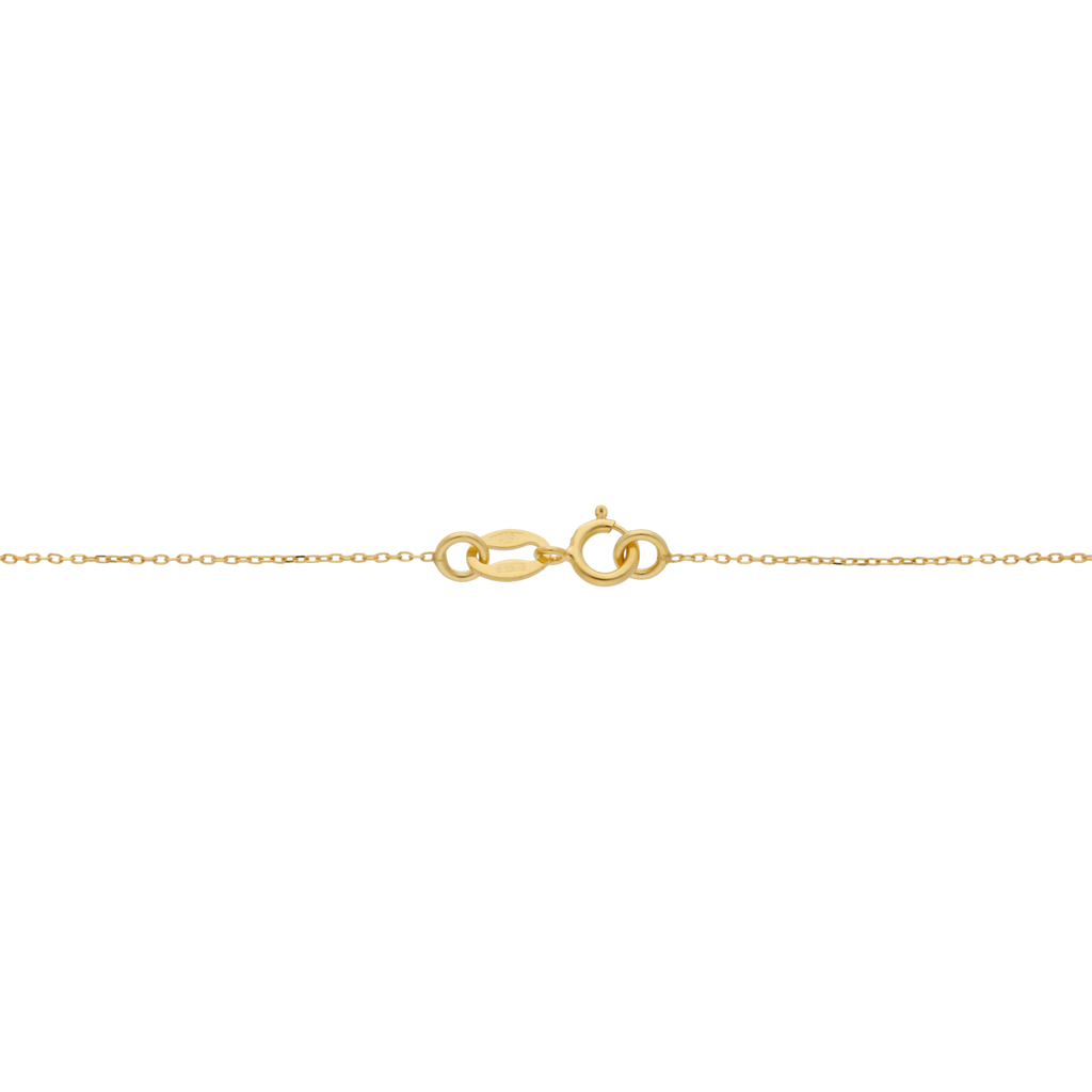 Collar sonrisa bolas 14K
