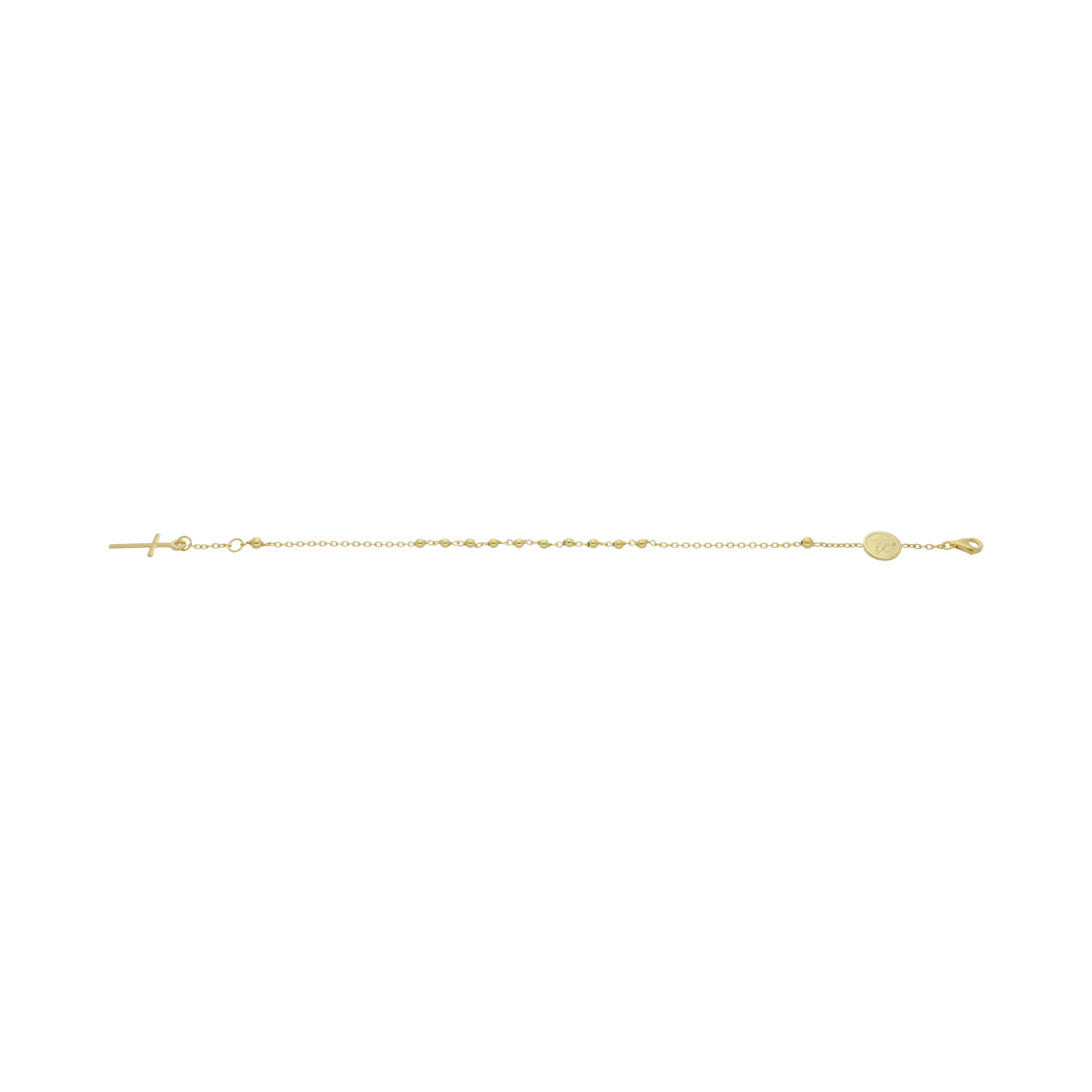 Escapulario pulsera Virgen del Carmen 14K