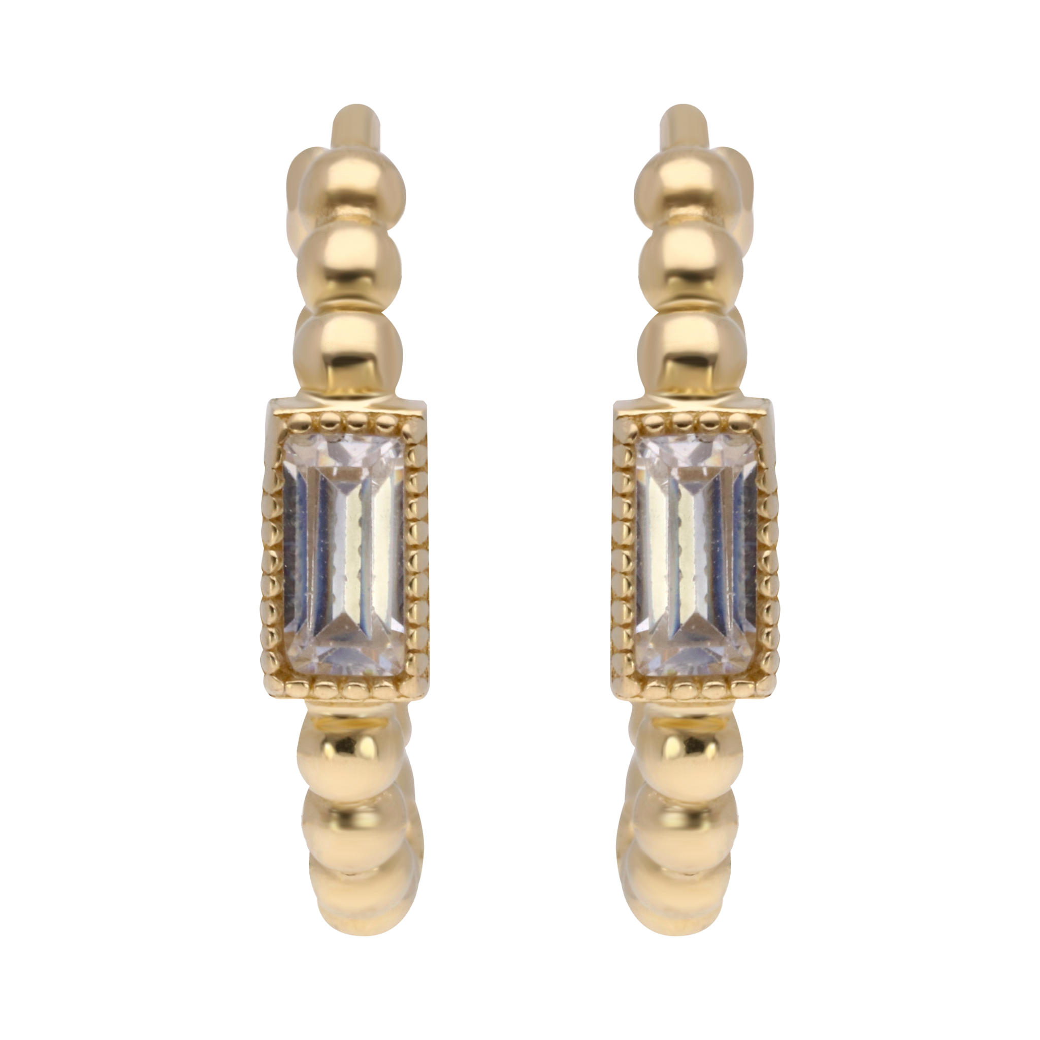 Huggies circonias 14K