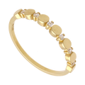 Anillo circonias 14K
