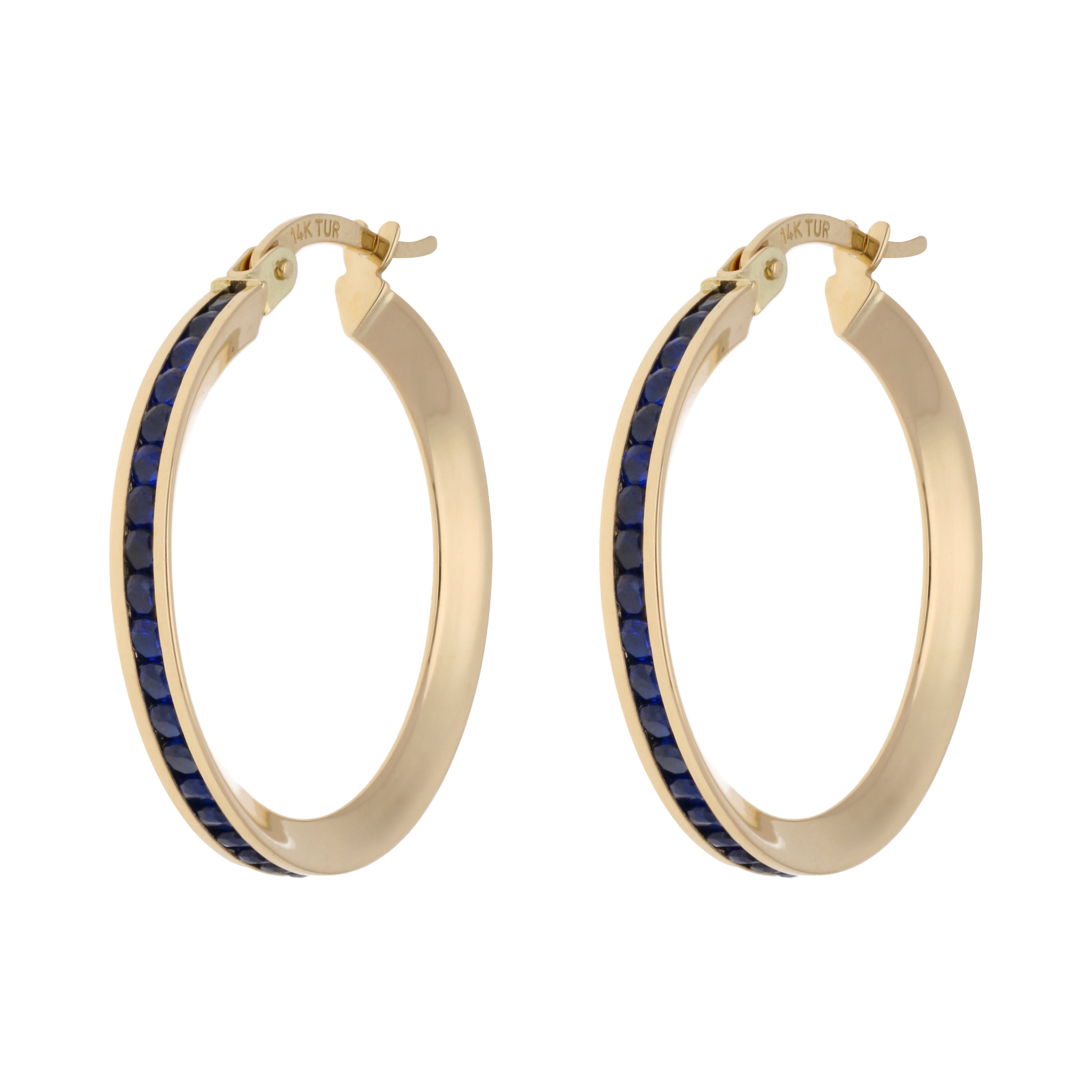 Arracadas circonias color 14K