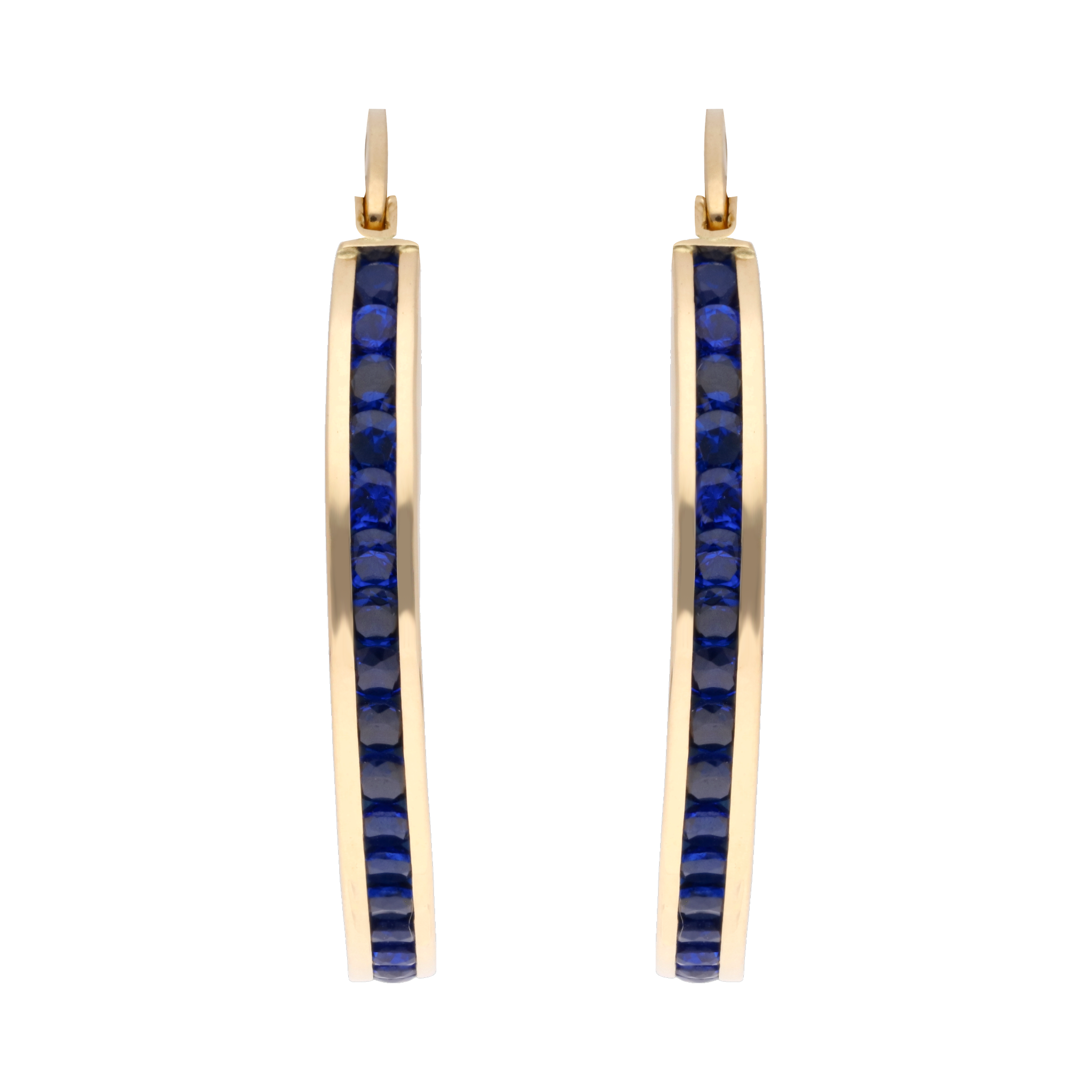 Arracadas circonias color 14K