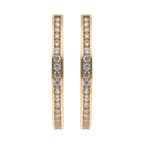 Arracadas circonias 14K