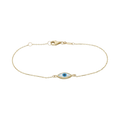 Pulsera ojo turco 14K