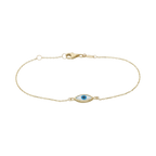 Pulsera ojo turco 14K