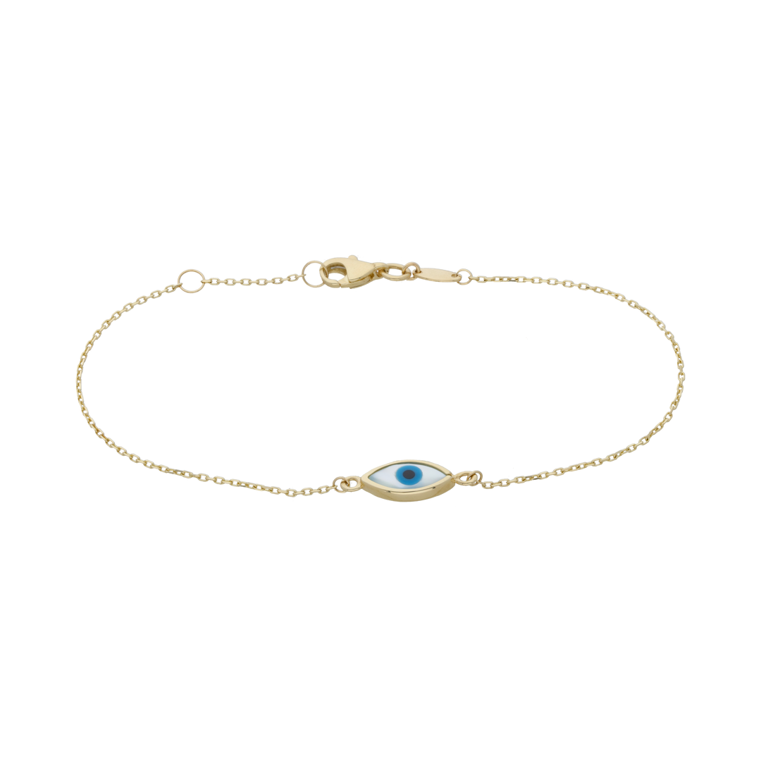 Pulsera ojo turco 14K