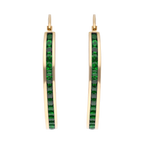 Arracadas circonias color 14K