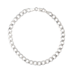 Pulsera eslabones plata