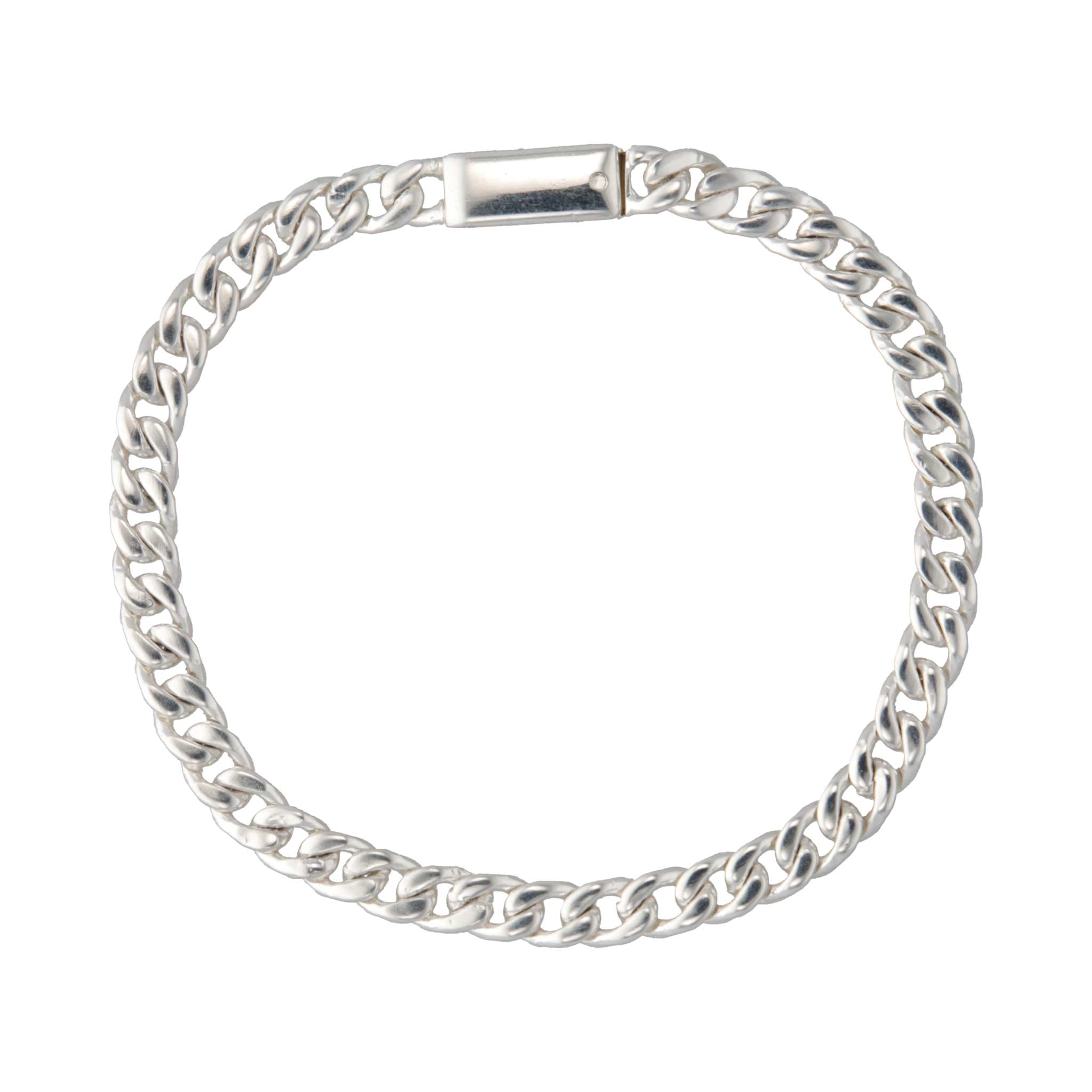 Pulsera eslabones plata