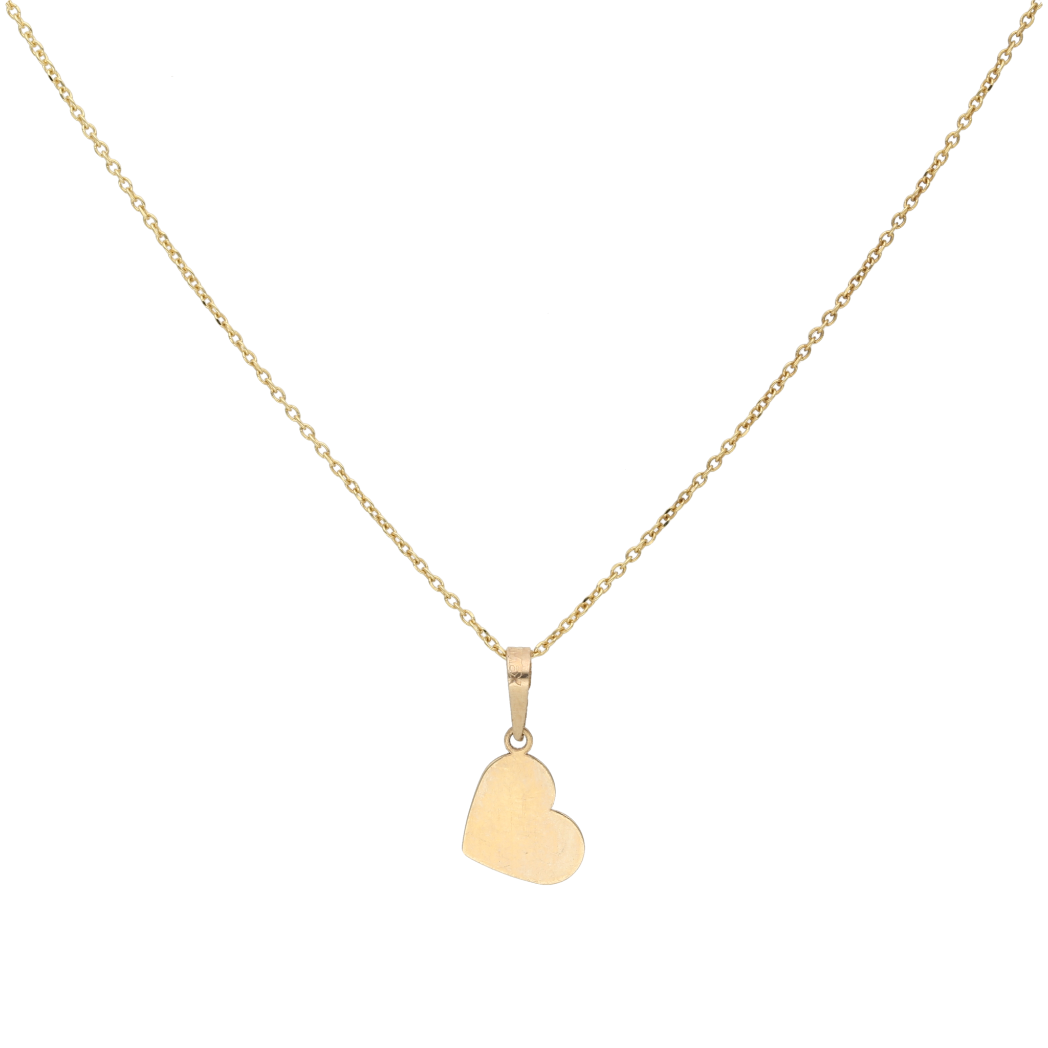 Collar ligero dije corazón 10K