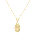 Collar oval medalla busto Guadalupe 10K