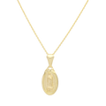 Collar medalla oval Guadalupe 10K