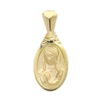 Medalla oval busto Guadalupe 10K
