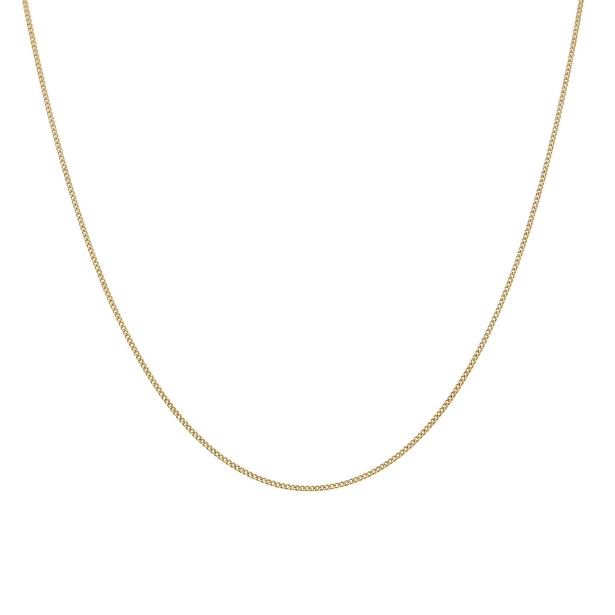 Cadena 1mm barbada 10K