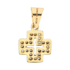 Cruz mini circonias 10K