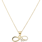 Collar dije infinito/love 10K