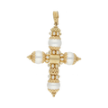 Cruz perlas 18K