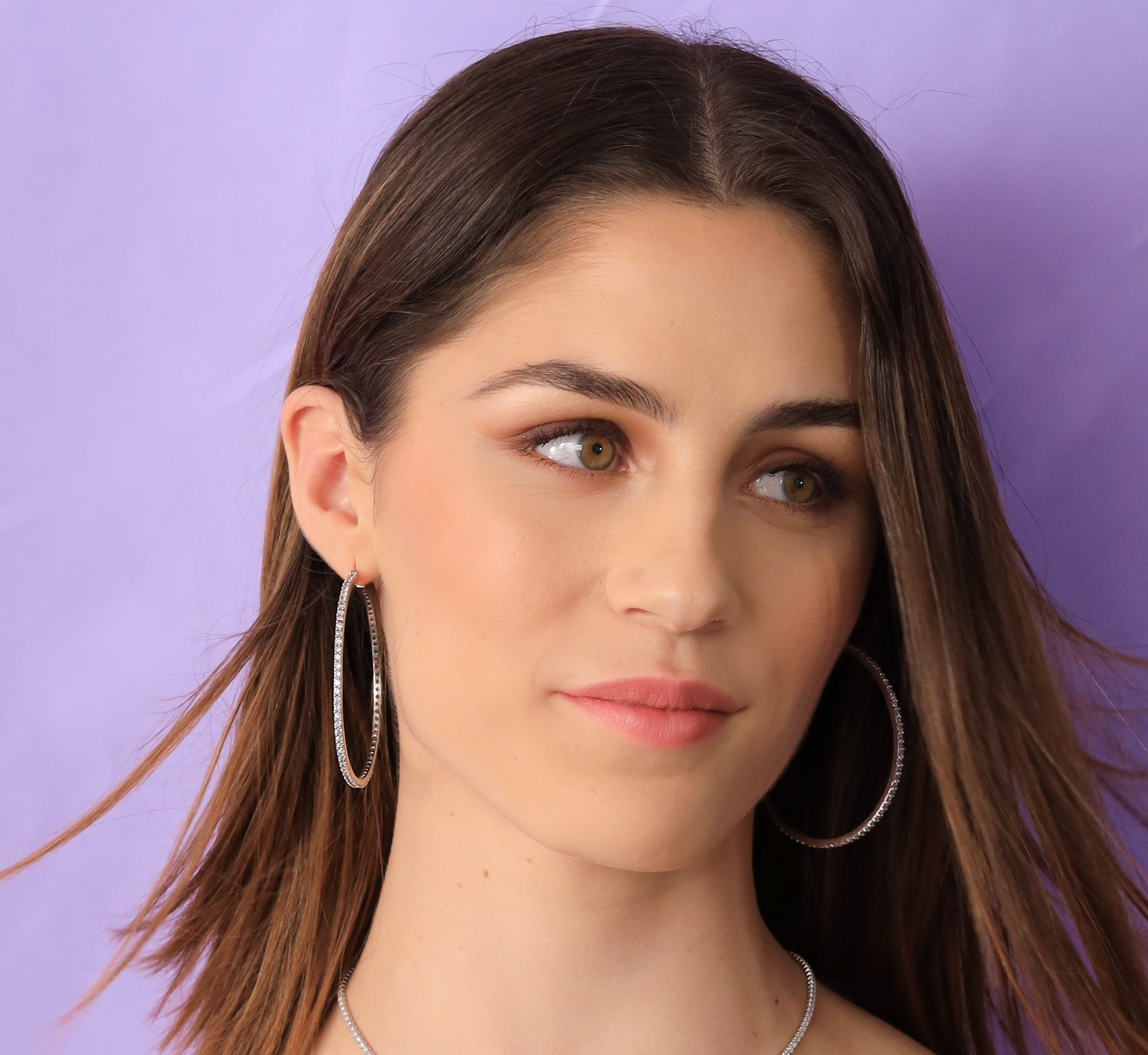 Arracadas grandes plata