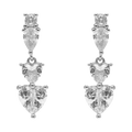 Aretes largos plata