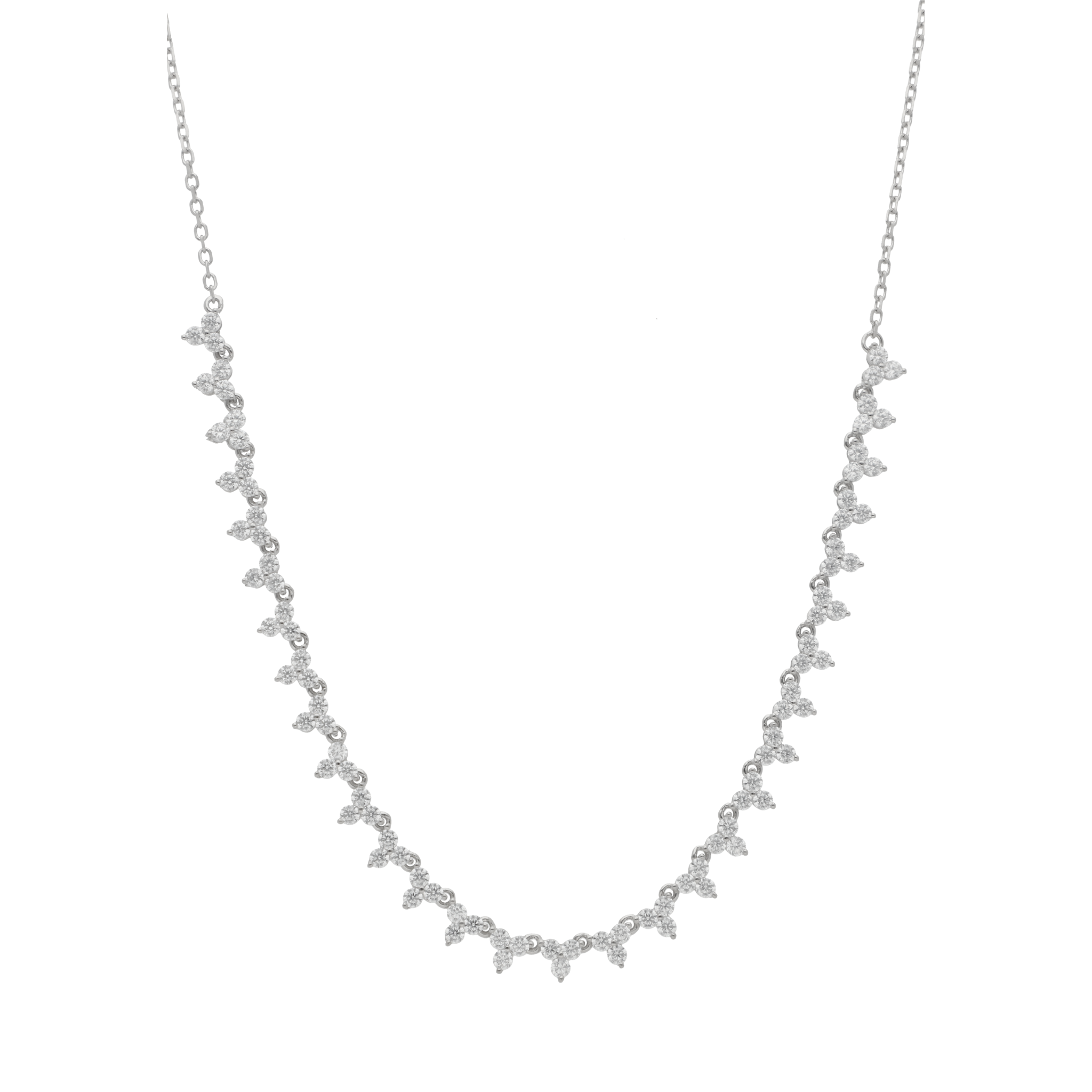 Gargantilla circonias plata